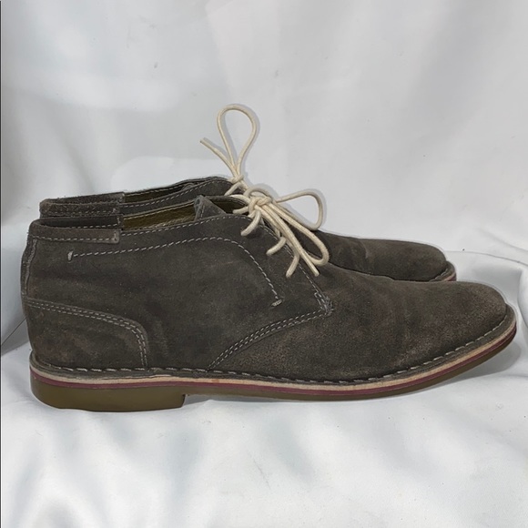 Kenneth Cole Reaction Gray Leather Chukka Boots - Picture 7 of 10